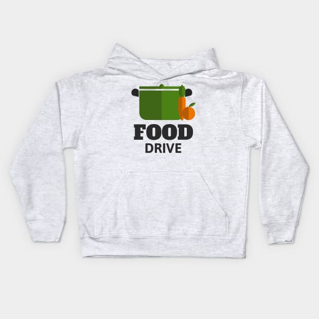 Food drive - Help others in need Kids Hoodie by All About Nerds